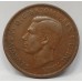 AUSTRALIA 1941 . ONE 1  PENNY . ERROR . PLANCHET FLAW ON ROO BOTTOM